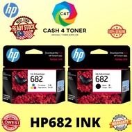 GENUINE HP 682 BLACK / COLOR INK CARTRIDGES HP DESKJET 2336/2777/2776/2779/4100/4177 Original Ready 