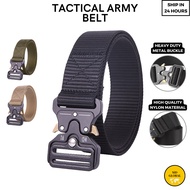 Tali Pinggang Lelaki Men Belt Tactical Strong Metal Buckle Army Belt Jeep Hitam Tali Pinggang 511 Op