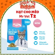 Hạt Mr.Vet Cho Mèo Giàu Đạm Topping Thịt Sấy Không Độn Ngũ Cốc 1Kg