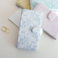 相容於所有型號 智慧型手機保護殼 筆記型電腦類型 [Botanical Leaf] Nuance 顏色 暗色 iPhone Xperia AQUOS IE42U