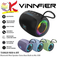 VINNFIER TANGO NEO 6 BLUETOOTH MINI SPEAKER EXTRA BASS BUILT IN MIC USB MICRO SD CARD SLOT WITH 16W 