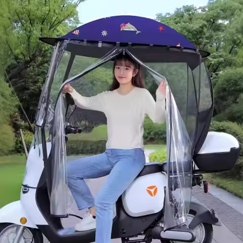 Fully enveloping electric vehicle special awning awning electric vehicle rain awning water motorcycl