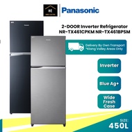 Panasonic 450L Inverter Energy Saving 2-Door Top Freezer Fridge Refrigerator NR-TX461CPKM NR-TX461BPSM Peti Sejuk