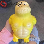 LALPINA Squeeze Vent Gorilla, Orangutan Yellow Squeezing Monkey Toys, Creative Elastic Stretch Soft 