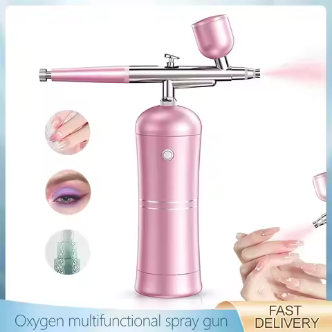 Oxygen Sprayer Mini Air Compressor Spray Kit Air Brush Spray Gun Spray Gun Nail Art Tattoo Process N