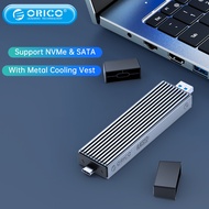 ORICO 2 In 1 USB A-C Dual Interface M.2เคส SSD รองรับ M2 NVMe M Key SATA NGFF M & B Key SSD ฮาร์ดดิส