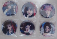 IVE I'VE MINE Sony music 特典 5.5cm Button Pin Set 襟章 一套6款