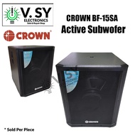 CROWN BF-15SA 15" Active Subwoofer 400W Amplified Professional Powered Subwoofer BF15sa