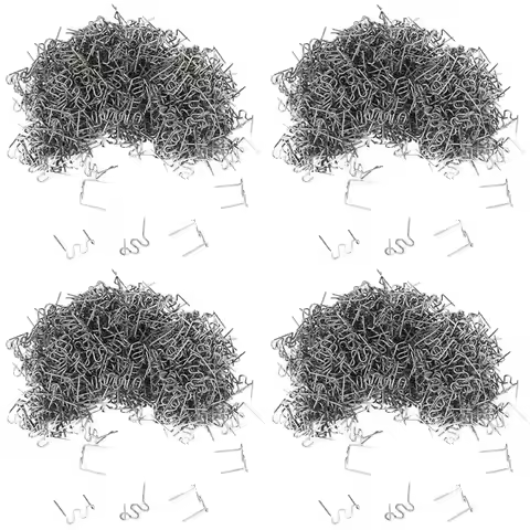 A02F-4000Pcs 0.6Mm S Wave Staples For Car Bumper Bodywork Plastic Stapler Repair Kit 0.6Mm Wave Stap