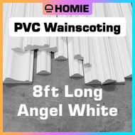 DIY wainscoting/Wainscoting PVC/keras/Angel White/8ft wainscoting/Deco Dinding rumah