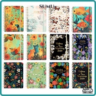 SUMU 2026 Planner, Jan.2026 - Dec.2026 Weekly and Monthly Calendar 2026, A5 Monthly Tabs Agenda Coil