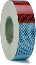 Reflective Tape for Car, Truck, Trailer Reflectors -Diamond-Grade Warning Sticker 2"X150' DOT C2 with Certificate (Red 6" and White 6"), AUTO Accessory Exterior Accessories Safety Conspicuity Tape