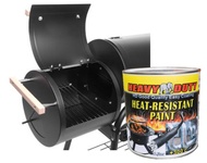 (300°C) BBQ grill paint flat BLACK PAINT HEAVY DUTY PROTECTIVE COATING 1L (Heat Resistant FLAT BLACK