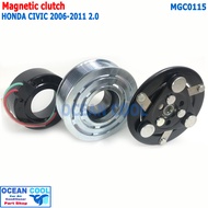 คลัชคอมแอร์ ฮอนด้า ซีวิค 2006 - 2011 เครื่อง2.0 MGC0115 AC Compressor Clutch for HONDA CIVIC FD ร่อง