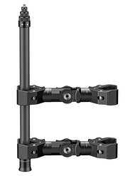 オートバイバイクハンドルバークランプマウント&60インチインビジブルセルフィースティック Insta360 X4 X3 X2 X ONE RS R GO 3カメラ対応 高耐久オートバイマウントキット 