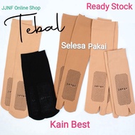 MUSLIMAH ANTISLIP SOCKS Tebal Aurat Stocking Soka Muslimah berjari Maternity Stoking Thick Stokin Umrah Haji Berpantang