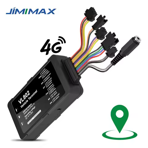 JIMIMAX VL802 Vehicle Tracker 4G GPS Locator Two Way Talking Bluetooth Tracking Device For Car Fleet