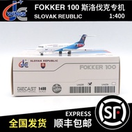 Fast Shipping - JC Wings 1: 400 FOKKER FOKKER 100 Slovakia Special Plane OM-BYB LH4235