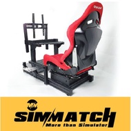 SIMMATCH RACING SIMULATOR RIG STAND GT1 TALUMINIUM PROFILE SIM RACING STAND FOR LOGITECH G29 THRUSTM