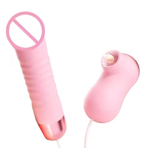 First Love 2-in-1 Tongue Licking & Sucking 9 Modes Vibrator Portable Clitoral Stimulator Rechargeabl