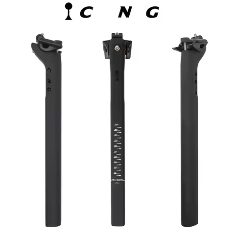 Black carbon fiber D-shaped seatpost road bike seat tube 15mm offset compatible with C64/C68/V3Rs/V3