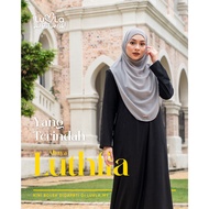 Jubah Muslimah Ironless, Jubah Hitam Ironless, Abaya Luthfia,