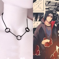 Metal Alloy Highquality Necklace With Uchiha Itachi Pendant Three Ring