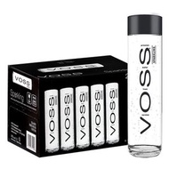 VOSS - 375ml*24瓶 VOSS芙絲飲用天然泉水整箱挪威進口含氣玻璃樽