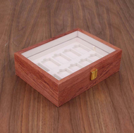 Hộp đựng bật lửa trưng bày Zippo 20 chỗ bằng gỗ Cẩm Lai
