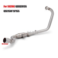 Slip On For SUZUKI GIXXER 155 GIXXER155 GSX150F SF155 Motorcycle Exhaust Modified 51mm Muffler Front