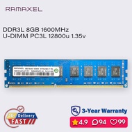 RAMAXEL 8gb 4gb 1600mhz ddr3l ram desktop dimm memory pc3l 1.35v 12800u udimm