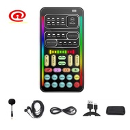I9 Voice Changer Full Kit Multiple Audio Effect Bluetooth Live Sound Cards Ultra-Thin Portable Live 