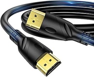 Jorenca 4K HDMI Cable 20FT(HDMI 2.0,18Gbps) Ultra High Speed 4K@60Hz Hdmi Cables Gold Plated Connectors Ethernet Audio Return,Full HD1080p 3D Arc Compatible with Xbox UHD TV Monitor Laptop PC PS3-9