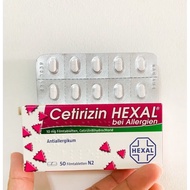 XP【秒发】Zyrtec德国cetirizin hexal过敏花粉过敏50片 德国cetirizin hexal花粉过敏50片