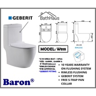 Baron W818 1-Piece Toilet Bowl (Geberit Flushing System)