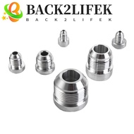 BACK2LIFEK Silver Male Aluminium Weld, AN4-AN20 Aluminum Straight Male Weld Fitting Adapter, Externa