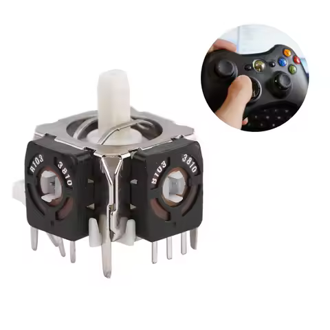 5 Pcs Analog Stick 3D Joystick Analog Stick 3D Joystick Replacement for Xbox 360 Wireless Controller