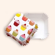 SQUARE Cup SQUARE/ size 8x8x3 cm Contents 200 Pcs | COLOR CAKE