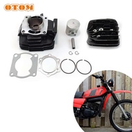Mo OTOM Motorcycle Cylinder Kit Piston Ring Gasket Set Bore 66mm and Engine Head Cover For YAMAHA DT