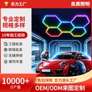Hot Sale 24V RGB Honeycomb Light PC Tube Phantom Color Gaming Room APP Control Garage Light RGB Hone