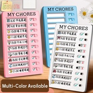 ECYOU My Chores Checklist, Detachable Plastic Daily Planner Memo, High Quality Reusable My Chores Se