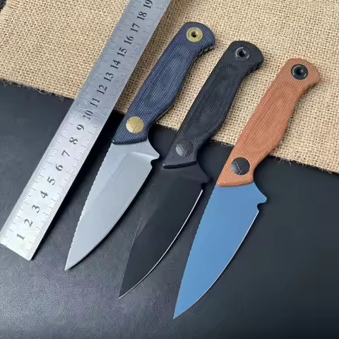 Free Wolf BM-Dica 60HRC MagnaCut Blade Hunting Fixed Knife Micarta Handle Outdoor Camping Survival R