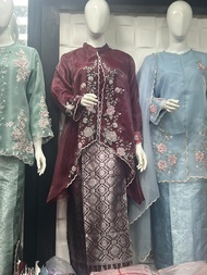 INSTANT COD Kebaya Kurung Melayu Bahan Organza (Atasan Saja) Kebaya Melayu Organza / Outer Organza &