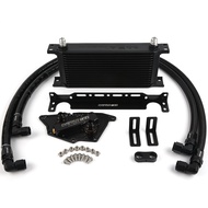 Oil Cooler Kit Car Engine Oil Cooler Cooling System Kit With Rubber Tube Aluminum Radiator For MINI 