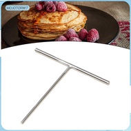 [mojotorw7] T Shaped Pancake Maker Tool Stainless Steel Crepe Spreader Easy Clean Durable Baking Too