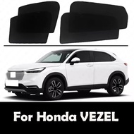 For Honda VEZEL 2021-2024 Car Side Window Sun Shade Mesh Curtains Sun Visor Car Window Shade Sunshad