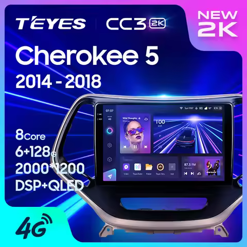 TEYES CC3 2K For Jeep Cherokee 5 KL 2014 - 2018 Car Radio Multimedia Video Player Navigation stereo 
