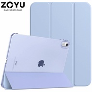 ZOYU เคส iPad เปลือกแข็งโปร่งใสสำหรับ 2024 Air 6th Gen 13 นิ้ว Air 11 นิ้ว Pro 13 iPad 10th Gen iPad Pro 11 เคส iPad Air 4 Air 5 Slim Hard Back Shell 2021 iPad 5th Gen 6th Gen Air1 Air2 เคส iPad 7 8 9 Gen 2020 ไอแพด มินิ 6 ปกอัจฉริยะ