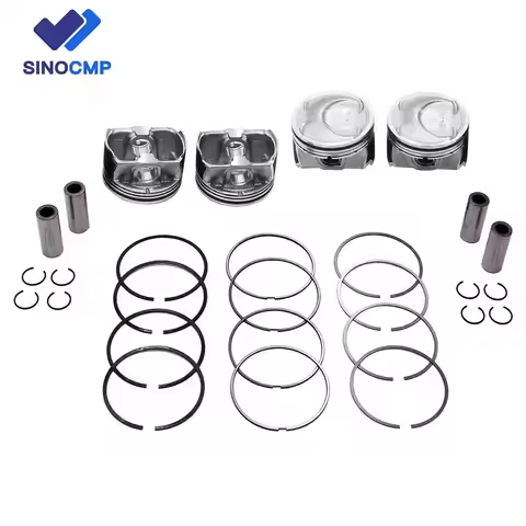 G4KJ Engine Piston Set 23040-2G500 23410-2G500 For 2011-13 Hyundai Sonata Kia Sorento Optima 2.4L