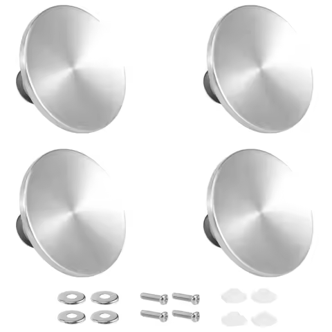 TAIGH-4 Sets Dutch Oven Knob Stainless Steel Replacement Knob Pot Lid Handle For Le Creuset, Aldi, L
